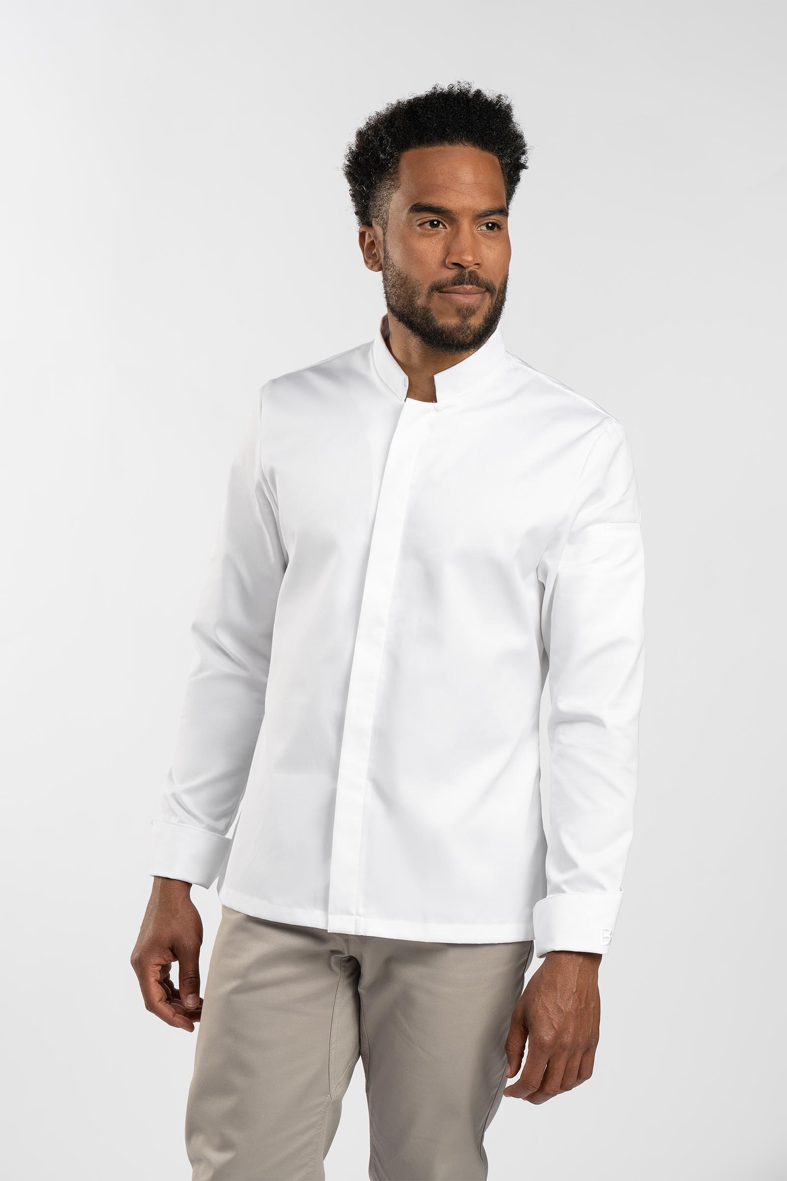 KOCHJACKE BÄCKERJACKE BESTICKT mit Wunschtext Name Stickerei Hotel Koch Bäcker EUR 32,90 - DE